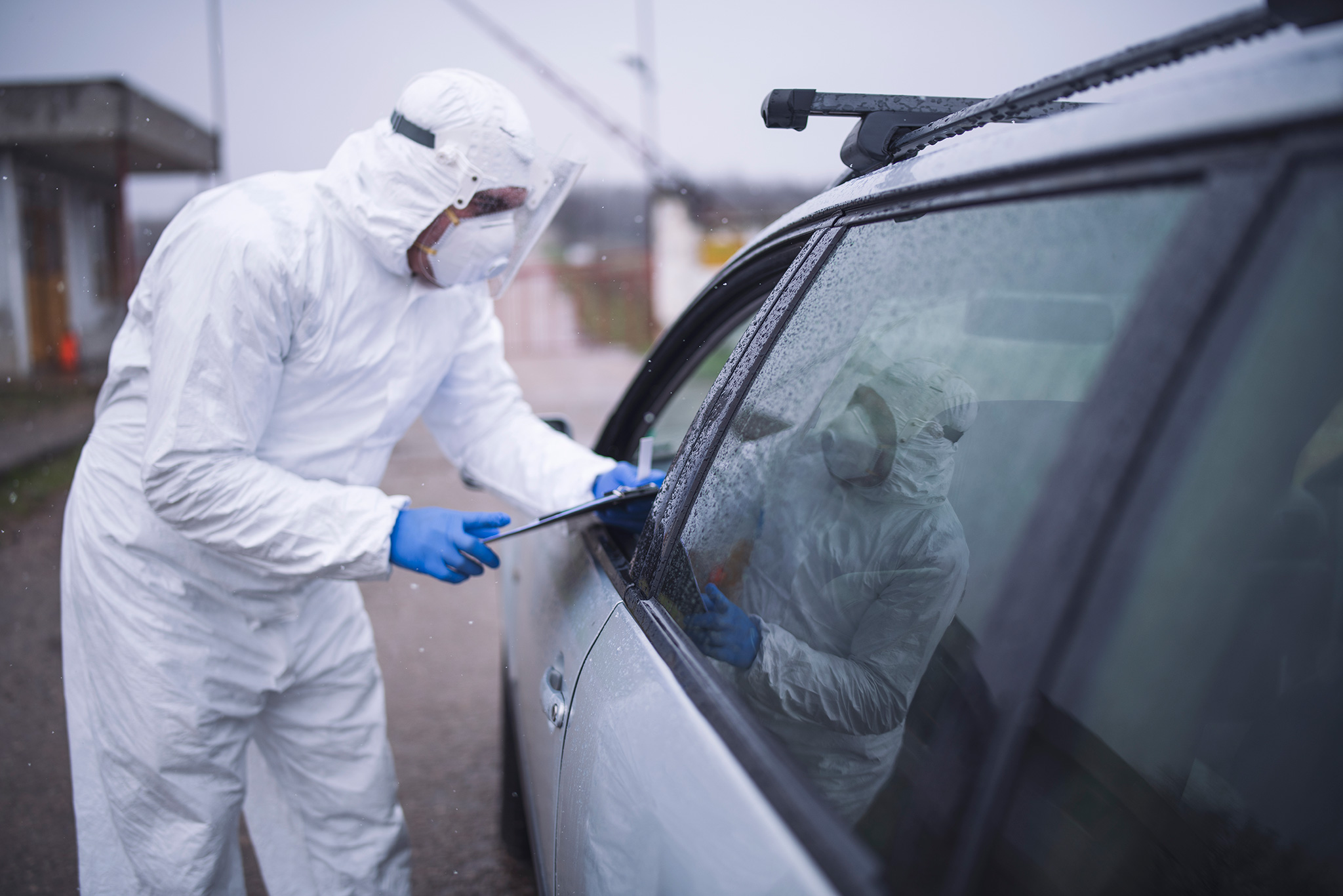 Adapting Parking Structures for COVID-19 Screening and Testing