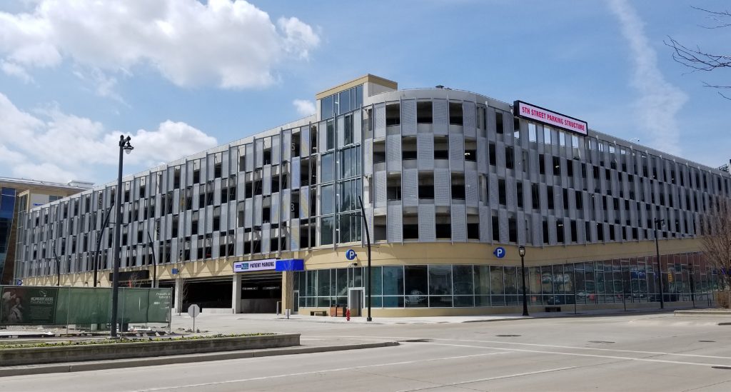 Milwaukee Bucks Fiserv Forum Parking Structure