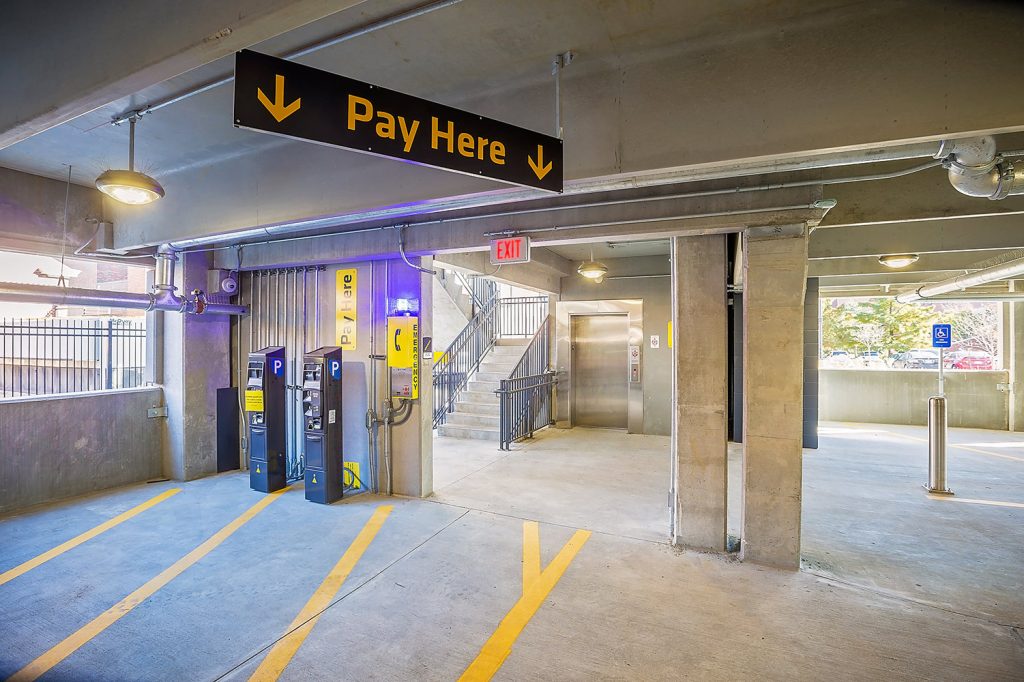 Parking garage pay station