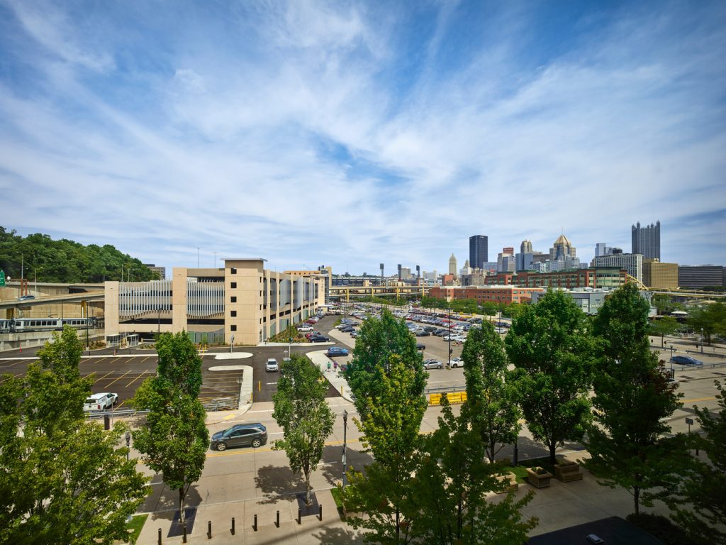 Gold 1 site overview with Pittsburgh skyline in background