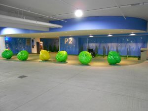 Elevators inside Nationwide Children's Underground Garage