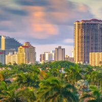 Fort Lauderdale skyline at dusk